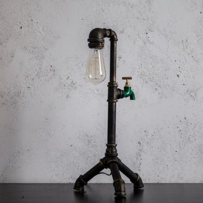 China Steam punk industry wind table light Edison E27 lamp study office bedroom living room desk light(WH-VTB-29) for sale