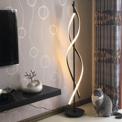 China Minimalist floor lamp For Living room Bedroom spiral Lamp led floor lamp（WH-MFL-08) for sale