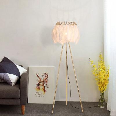 China Modern Floor lamp for Living room Studio Bedroom Girl room feather lamp(WH-MFL-26) for sale