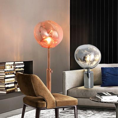 China Postmodern Creative Melt floor lamp Acrylic LED lamp Lava Irregular Table Lights Living Room Bedside Lamp(WH-MFL-29) for sale