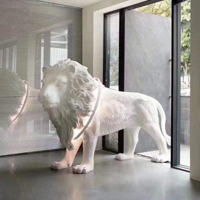 China White lion LED floor lamp Living room Studio standing floor lamp(WH-VFL-17) for sale