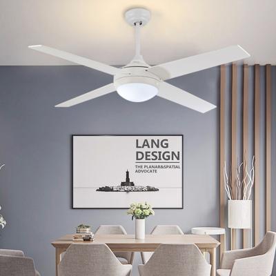 China Remote Control Ceiling Fan Light Nordic Modern Dinning Room Bedroom Living Room Restaurant Solid Wood LED Fan Lamp(WH-CL for sale