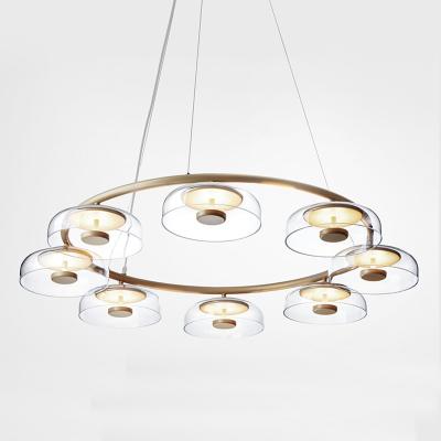 China Modern Luxury Living Room Led Chandelier Glass Led Pendant Blossi LED Chandelier(WH-MI-163) for sale