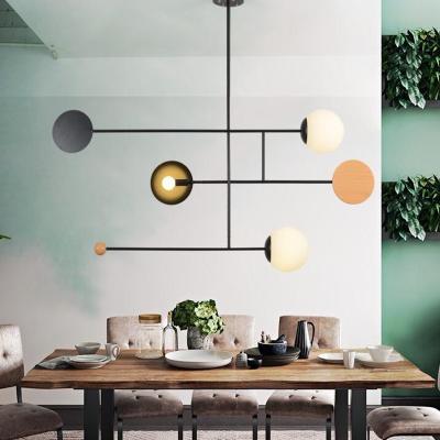 China Creative Chandelier Lighting E14 Ceiling Pole Hanging Light Dining room Astro Chandelier(WH-MI-178) for sale