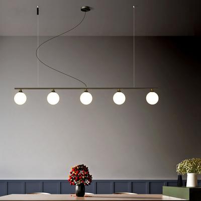 China LED black pendant light Vintage glass ball lamp Horizontal Type Pendant Lamp(WH-MI-282) for sale