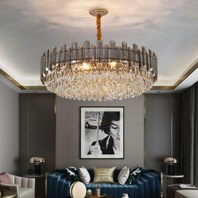 China Modern chandelier for living room round bedroom Smoky grey postmodern chandelier(WH-CY-201) for sale