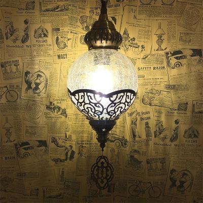 China Beautiful Handmade Turkish Mosaic Lamp Single Ball Hanging Lights（WH-DC-21) for sale