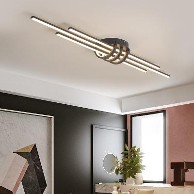 China Modern Led Ceiling lights for bedroom corridor foyer living room Black long chandelier(WH-MA-195) for sale