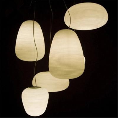 China White Retro globe pendant light glass ball lamps shade suspension lamp（WH-GP-83) for sale