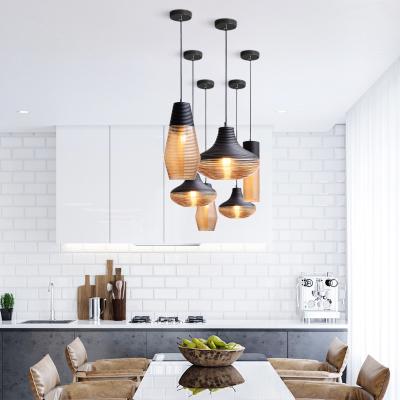 China Nordic Vintage LED Pendant Lights Glass Art Living Room Bedroom HangLamp Loft Industrial lamp(WH-GP-105) for sale