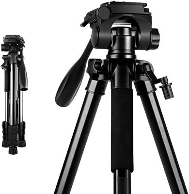 China Kaliou A028 PORTABLE Aluminum Height Button Hook Digital Camera Stand 3388 Portable Retractable Tripod for sale