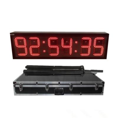 Cina 4 Digit / 6 Digit Red Led Digital Clock Wall Hanging in vendita