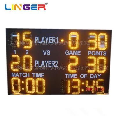 China Fr4 Pcb Wireless Digital Tennis Scoreboard With 6mm Front Acrylic Board zu verkaufen