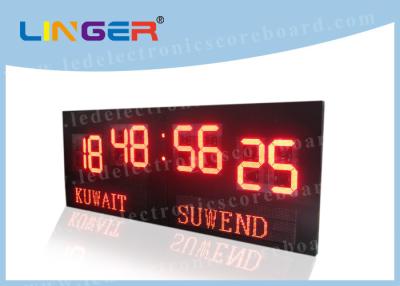 China Large Size Digits LED Football Scoreboard , Soccer Stadium Scoreboard Windows Software for sale