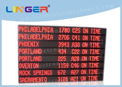 China Einzelnes rote Farbgeführtes programmierbares Blättern-Zeichen, geführt, Linien des Anschlagbrett-8 in einer Liste verzeichnend zu verkaufen