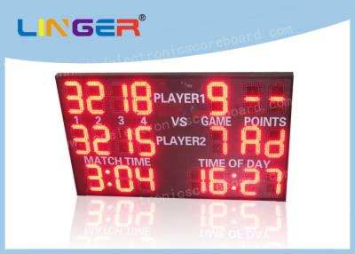 China Long View Distance Electronic Tennis Scoreboard , Tennis Court Scoreboard 12'' Inch for sale