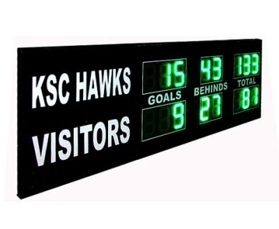 China Green Digit AFL Electronic Cricket Scoreboard Portable Football Scoreboard for sale