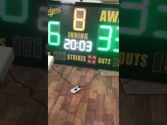 Electronic Baseball Scoreboards For Little League Wireless / Wire Software Controller