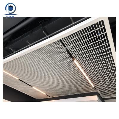 China Decorations Prima Hot Sale Metal Suspended Ceiling Grille Return HVAC Customized Aluminum Open Grille Ceiling for sale