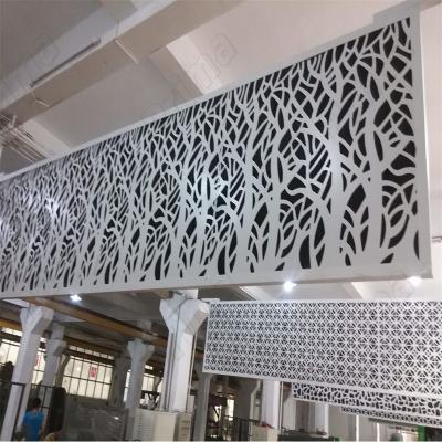 China Prima Aluminum Stainless Steel Brass Contemporary Laser Cut CNC Router Wall Cladding Perforated Sheet Screen Panel For Hotel for sale