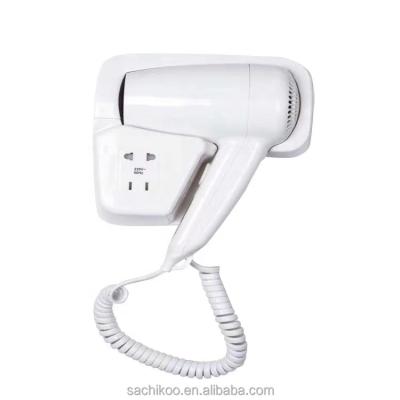 China Large Power 1300w Hotel Hair Dryer Wall Mount Ionic Hot Hair Dryer for sale