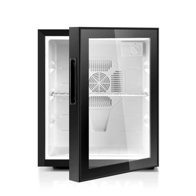 China 40L Classic Glass Door Mini Fridge THERMOELECTRIC Cheap Without Compressor Camping Mini Fridge For Hotel Office for sale