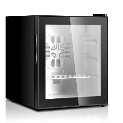 China Sachikoo 40L Thermoelectric Glass Door Minibar Fridge Without Compressor Glass Front Mini Fridge For Hotel Bar for sale