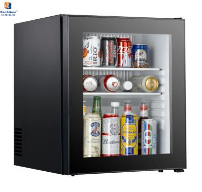 China Absorption mini fridge for office, mini fridge with glass door for sale