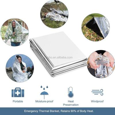 China windproof & waterproof & Against Coldness KongBo Emergency Foil Thermal Mylar Survival Blanket for sale