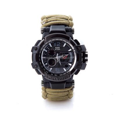 China Multifunctional Stainless Steel KongBo G3 YUZEX Emergency Equipment Water Resistant Parachute Rope Survival Watch for sale