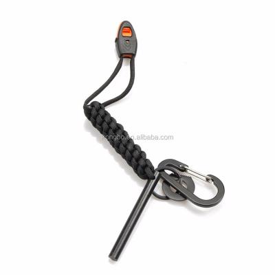 China Paracord Survival KongBo Emergency Survival Kit Fire Starter Multi-Purpose Paracord Main Chain Survival for sale