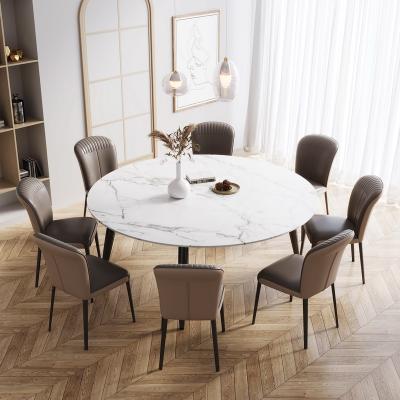 China Wholesale Adjustable Rock Slab Dining Table (Other) With Chairs Nordic Modern Dining Chairs With Modern Table Set Dining Table for sale