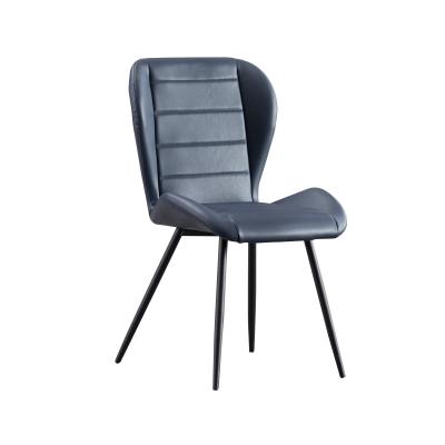 China 2020 Hot Sale Good Quality Modern Leather Stackable Dining Chair for sale