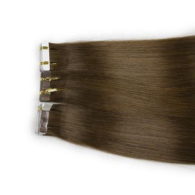 China Jerry Curl Factory Price Remy Hair Double Drawn 100% Russian Tape In Hair Extensions for sale