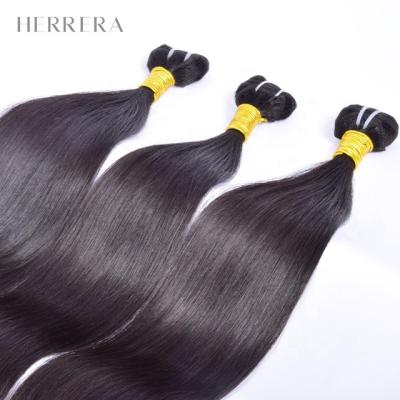 China Natural Straight Wave Herrera Best Quality Machine Weft 100% Natural Virgin Human Hair Chinese Hair Weft For Women for sale