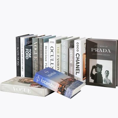 China Modern Designer Wholesale Decor Faux Books Luxury Decorative Book Magazine For Photography Home Decoration for sale