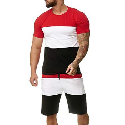 China 2021 Wholesale Cotton Men's Sportswear Men's Breathable Suits 2 Short Men's Sportswear T-shirts for sale