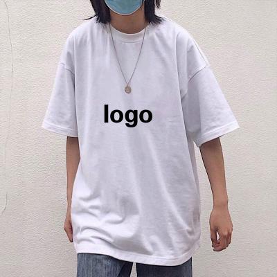 China 2021 New Viable Women's T-shirt Couple Wear Summer Loose Short Sleeve T-shirt Custom Logo for sale