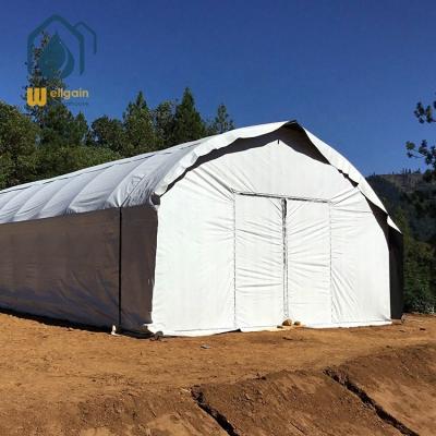 China PE low cost single-span agricultural seedling greenhouses lightweight deprivation blackout greenhouse for sale