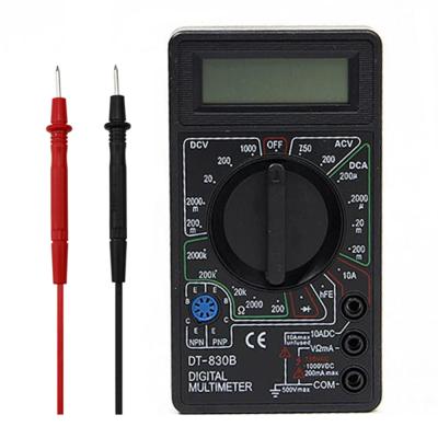 China LCD Digital Multimeter AC Digital Mini Electrical Transistor Peak Capacitance DC Probe For Voltmeter Ammeter Ohm Tester Meter DT-830B/A830L/XL830L for sale