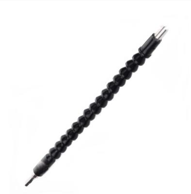 China 1/4 Inch 295MM Metal Flexible Shaft Hex Leg Extension Screwdriver High Quality Plastic Black Soft Bit Holder Soft Shaft for sale