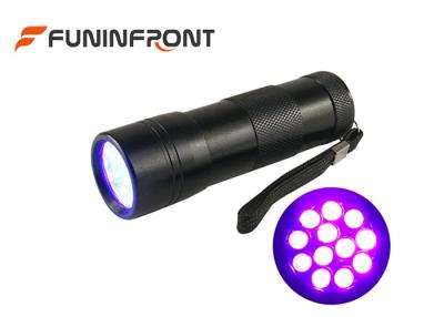 China 12 LED ennegrecen la linterna de LED ULTRAVIOLETA ligera 395NM para el esmalte de uñas, caza del escorpión en venta