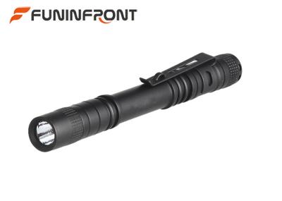 China Police Security CREE MINI LED Flashlight Penlight with Clip Using AAA Battery for sale