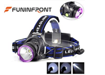 China 10W Rechargeable Outdoor LED Headlamp, 3 Light Modes 1000LM Bike Headlight for sale