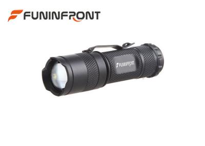 China Super Bright Zoom LED Flashlight With Clip, 3 Modes 140LMs MINI CREE Torch for sale