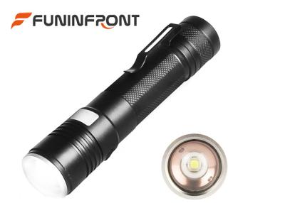 China Zoom USB Rechargeable LED Flashlight Pocket Light with 5 Light Modes for sale