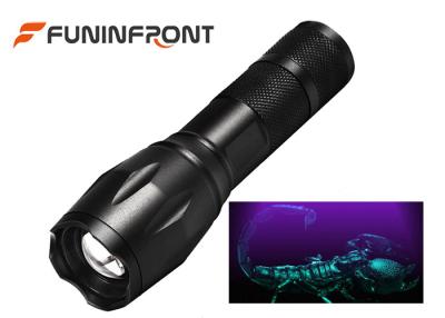 China 3W High Power Black Light LED Flashlight 395NM Wavelength Adjustable Focus Torch for sale