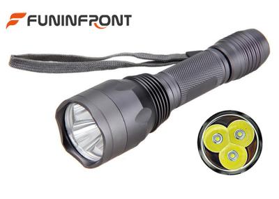 China 30W Powerful CREE 3T6 LED Torch , 5 Light Gears Brightest Tactical Flashlight for sale