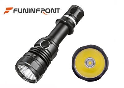 China 10W Powerful High Beam Cree LED Torch Water Resistant 2 Switches Tactical Flashlight for sale