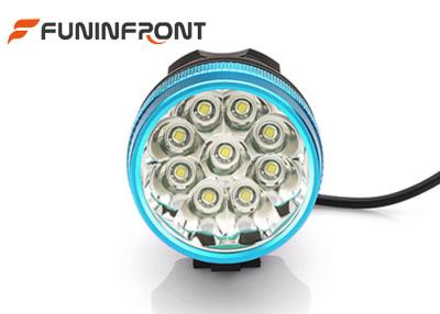 China 3 Light Gears 9T6 Rechargeable Front Bike Light , CREE LED Bicycle Headlight for sale